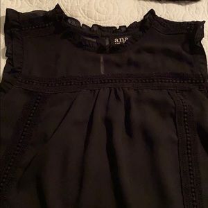 Black Sleeveless Top with Great Details